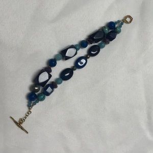 Blue Stone Toggle Bracelet